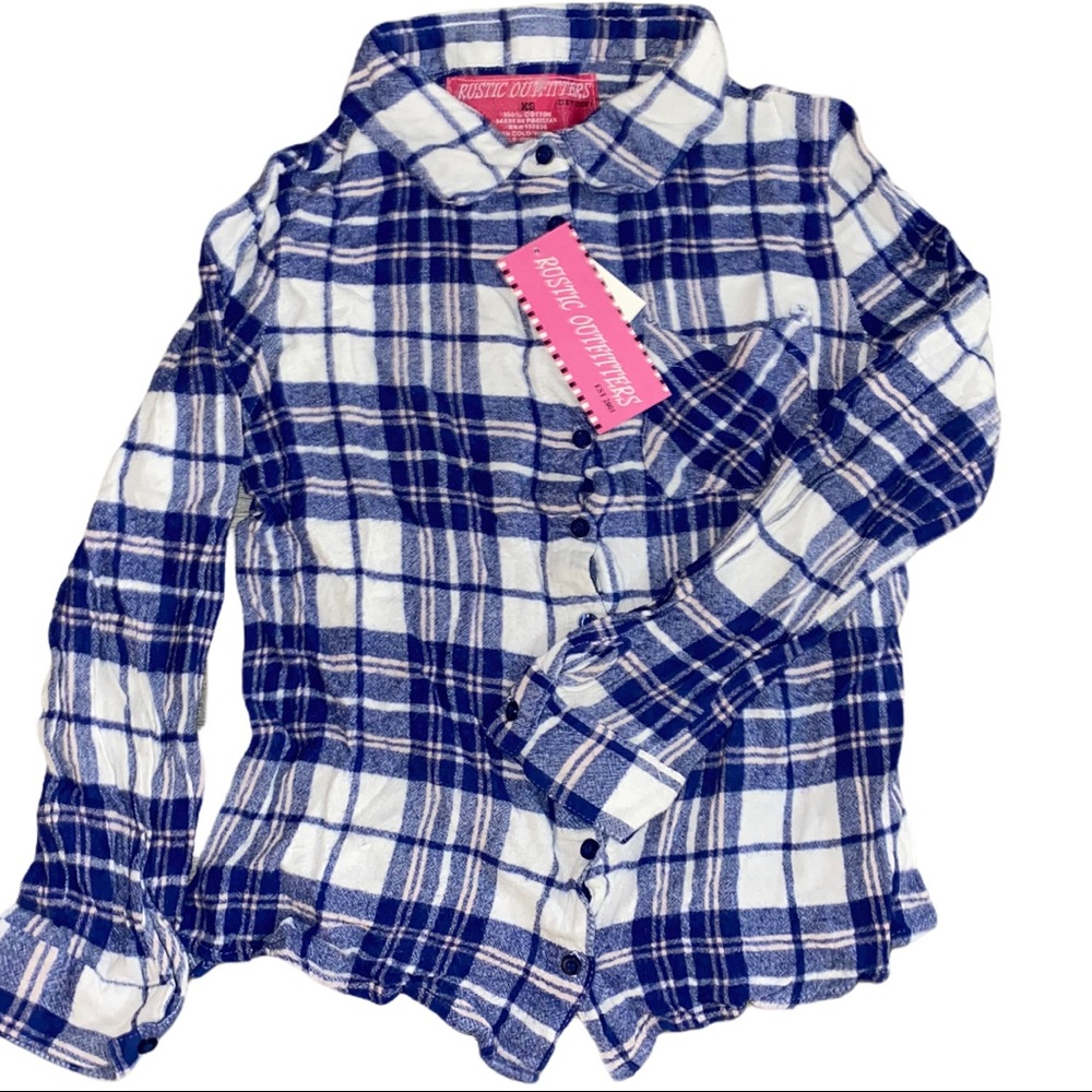 Rustic Outfitters Flannel Button Down NWT